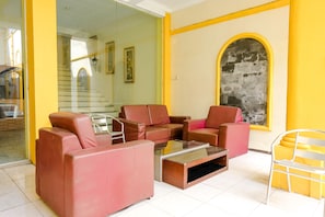 Sittområde i lobbyn