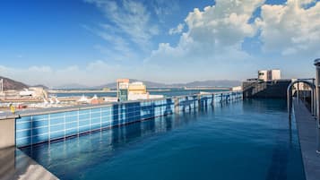 Sæsonbestemt udendørs pool, opvarmet pool