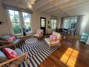 TV, fireplace, table football, ping pong