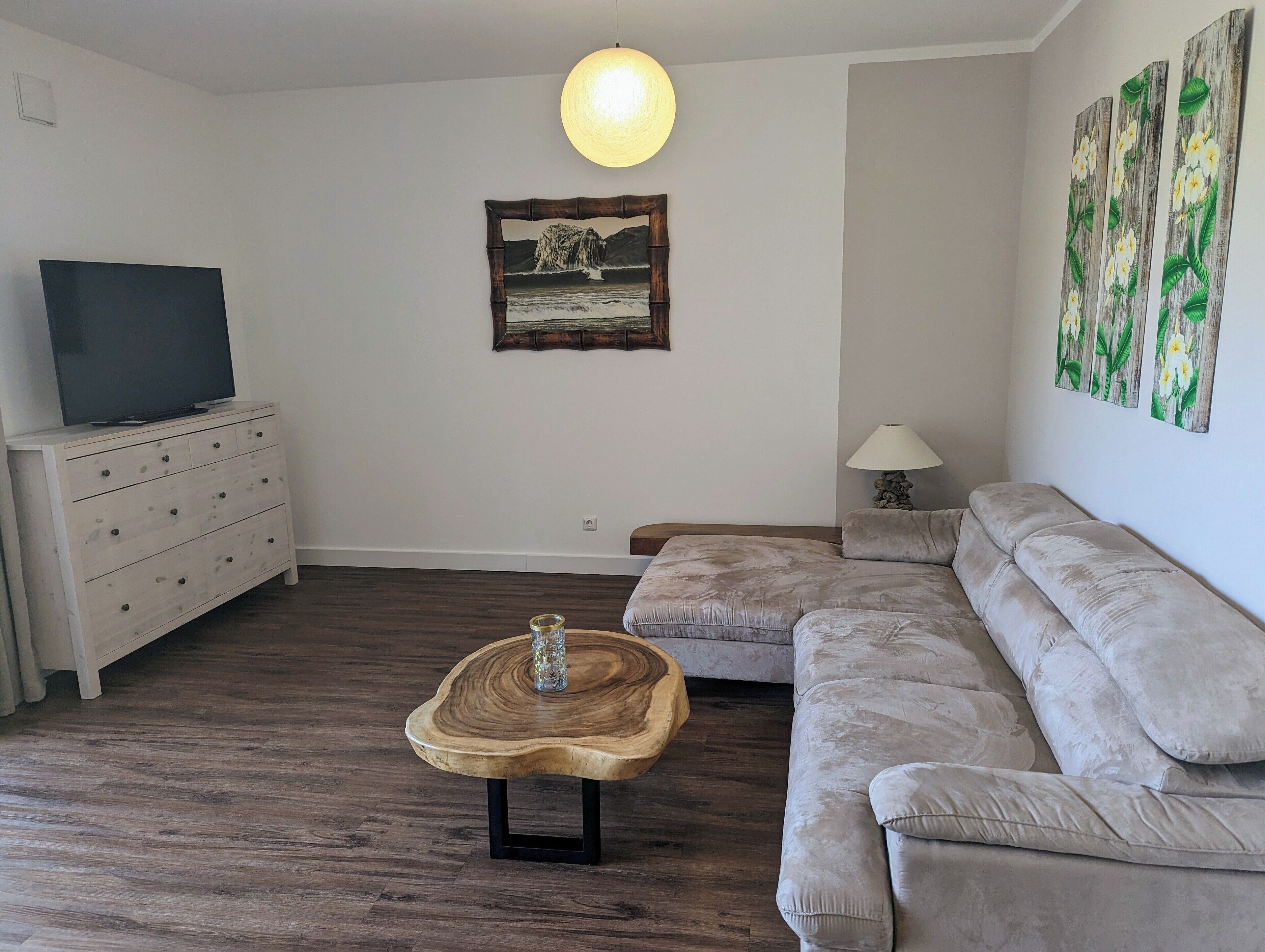 Smart TV, books, stereo