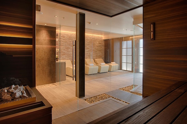 Sauna, massages