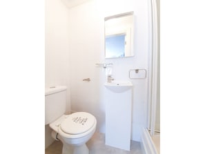 Studio (1 Bedroom) | Badezimmer | Dusche, Handtücher, Seife, Shampoo