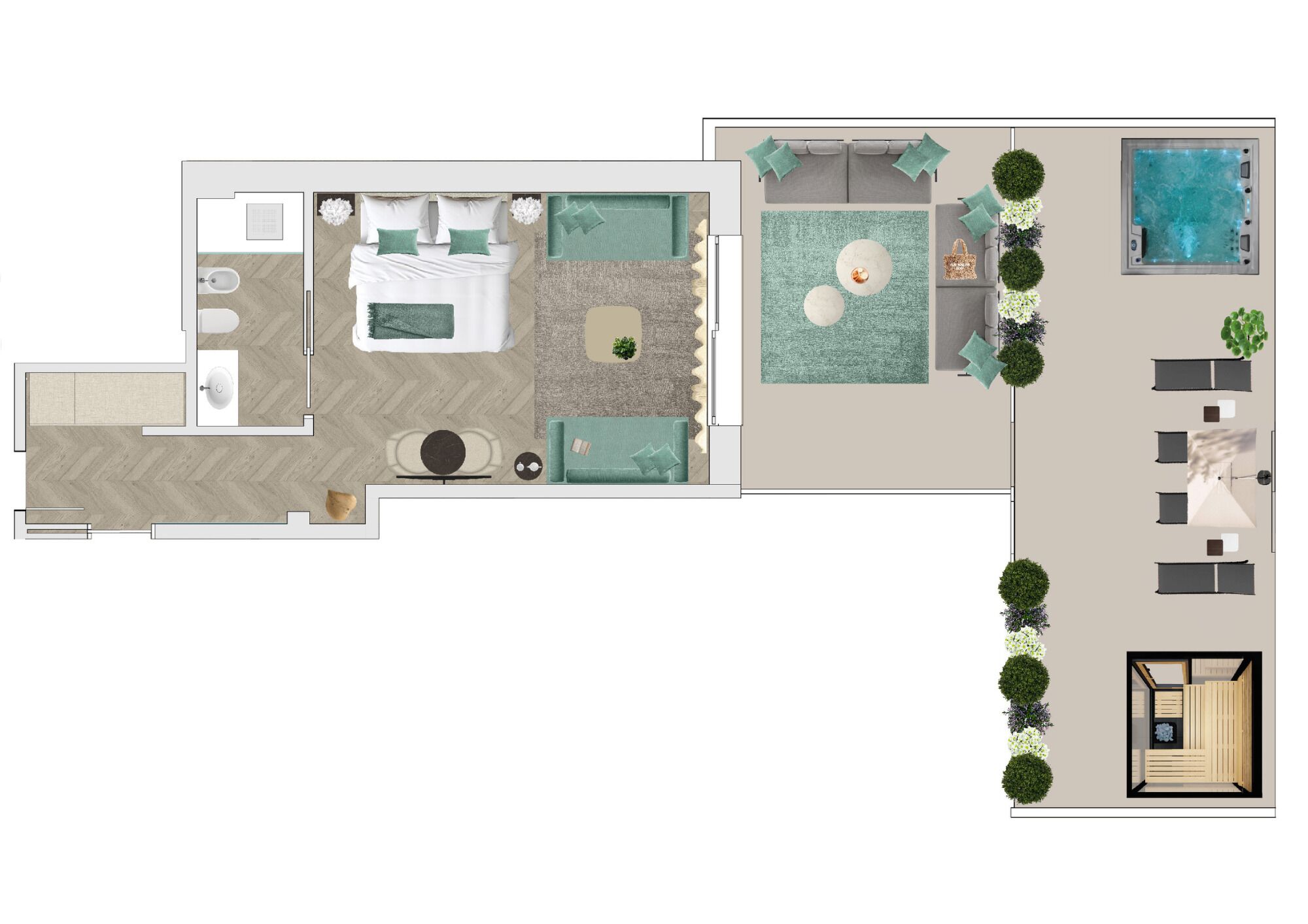 Junior Suite (Spa) | In-room safe, free WiFi, bed sheets