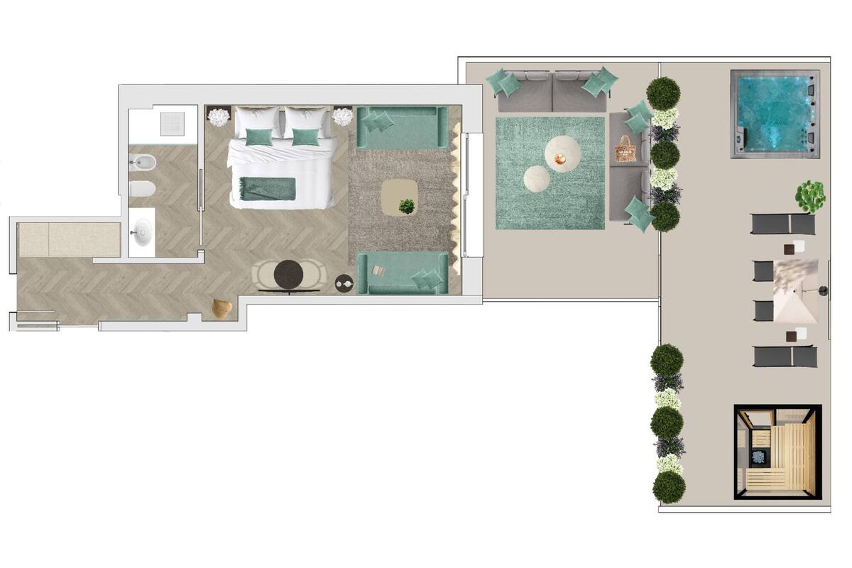 Junior Suite (Spa) | In-room safe, free WiFi, bed sheets