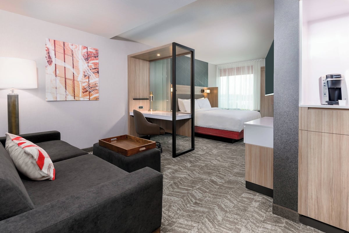 Suite, 1 letto king | 1 camera, una scrivania, postazione laptop, ferro/asse da stiro