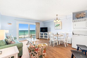 Lägenhet - 1 kingsize-säng med bäddsoffa (The Summit 524) | Vardagsrum