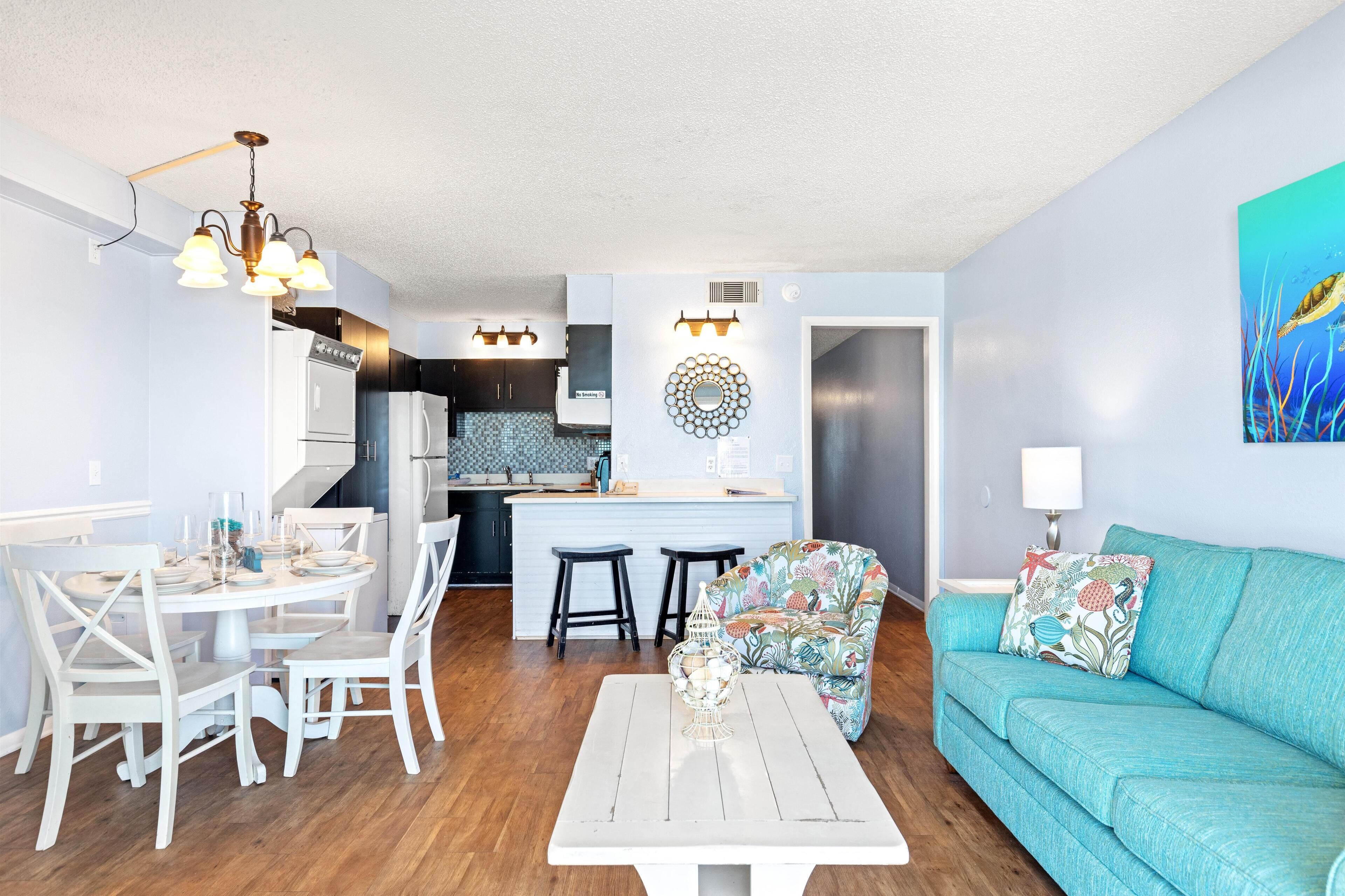 Condo, 1 King Bed with Sofa bed (The Summit 524) | Living area