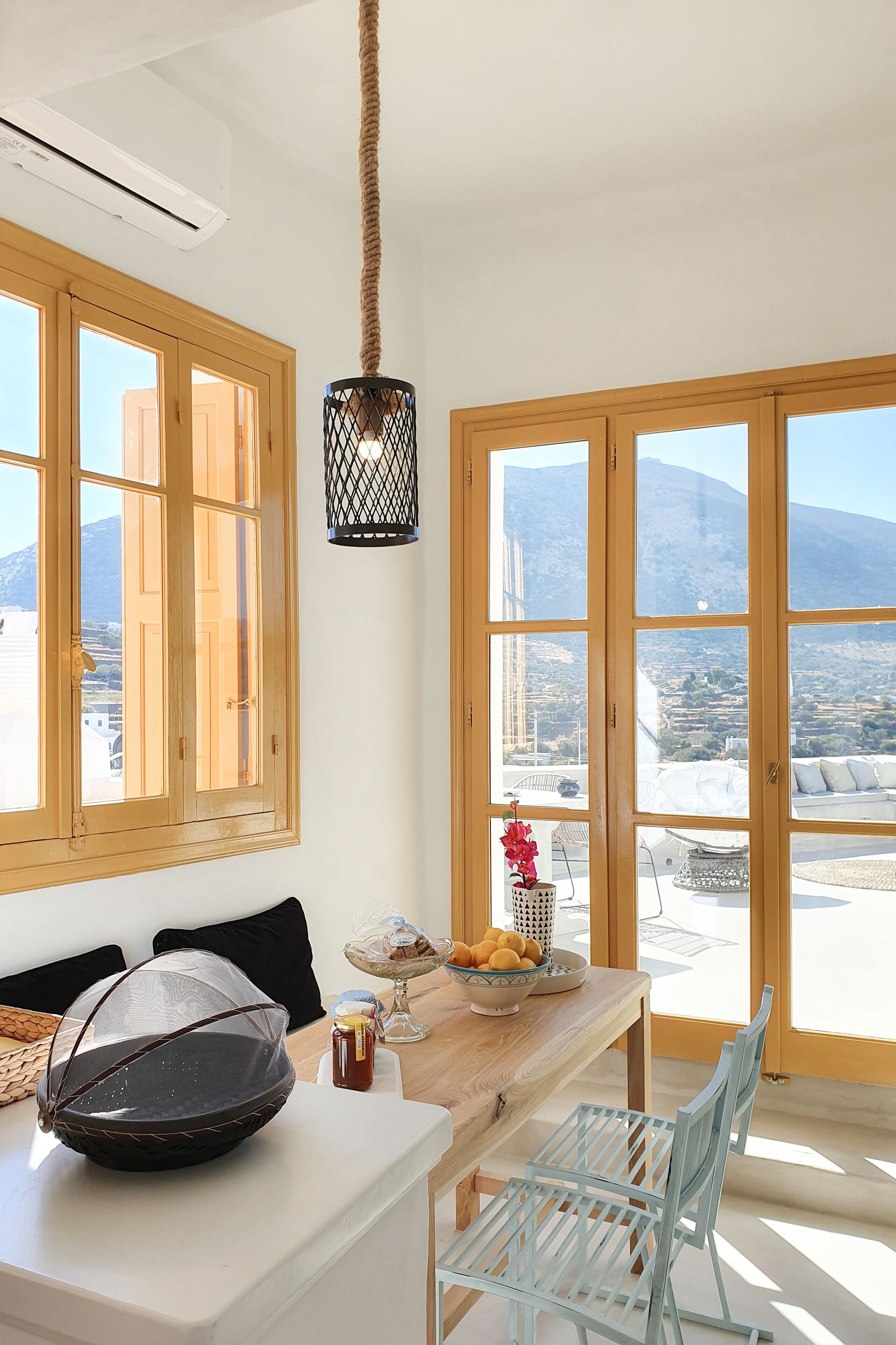 Dining table in the kitchen