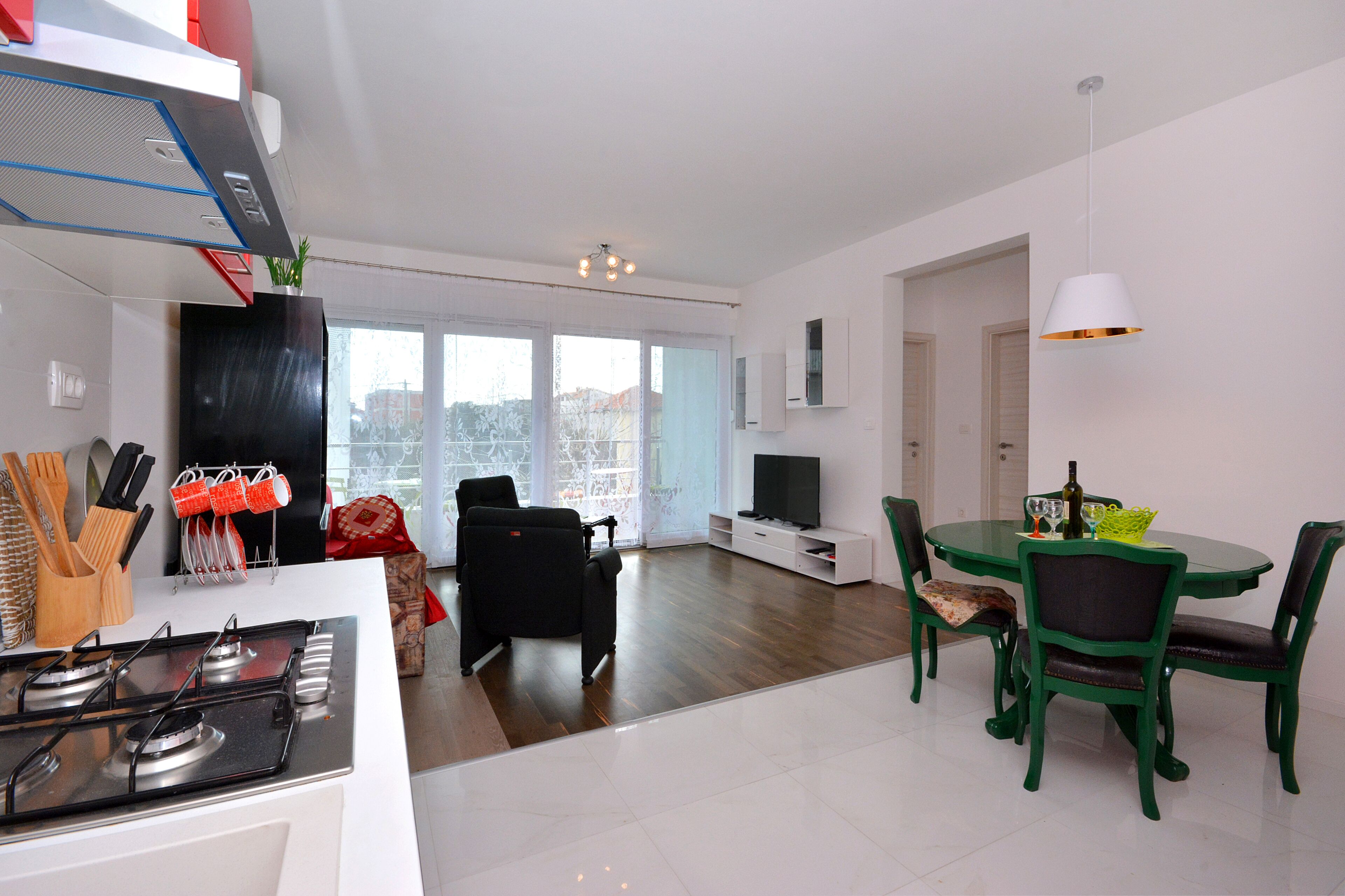 Leilighet, 2 soverom | Oppholdsområde | Flatskjerm-TV