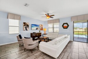 Flat-screen TV, table football