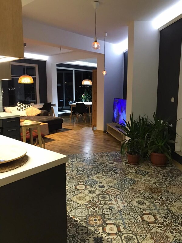 Unclassified image, 1 of 14, button - Rooftop flat facing The Sports Academy + 80m2 Balcony + Garage (Sofia)