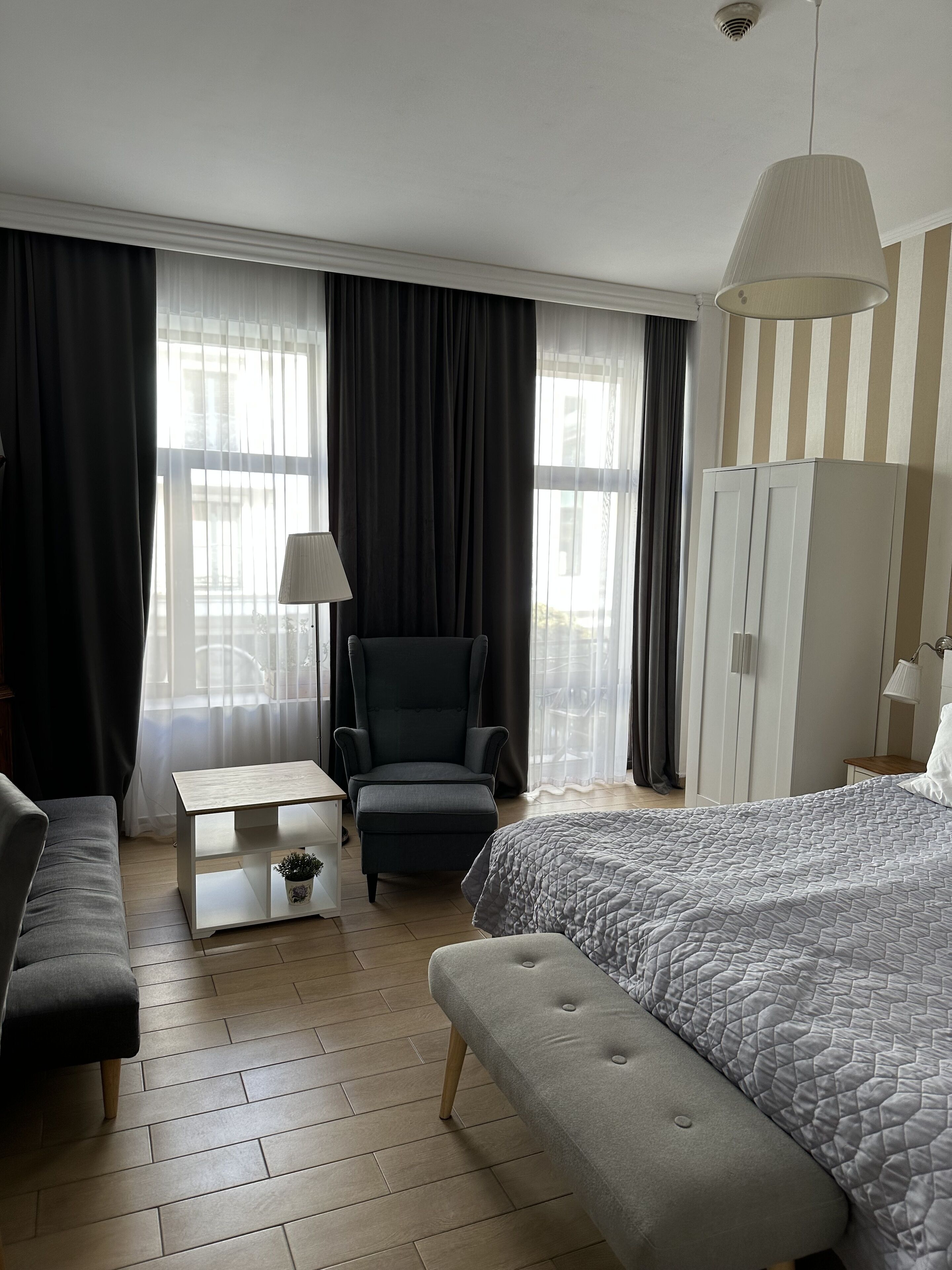 studio, balcony, city view | 1 bedroom, soundproofing, iron/ironing board, free wifi