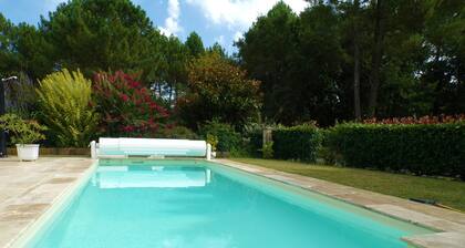 Villa 130m² with heated pool in quiet location near beach and center of Moliets