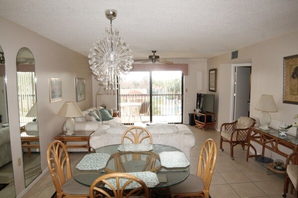 Condo, 2 Bedrooms | Living area | TV