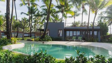 Villa, 2 habitaciones, alberca privada, vista a la playa | Terraza o patio