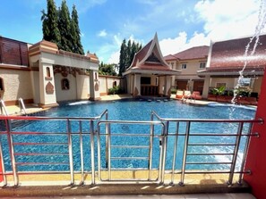 Double Room, 1 King Bed, Pool Access, Pool View | Balcony view - My Friend's House (Karon)