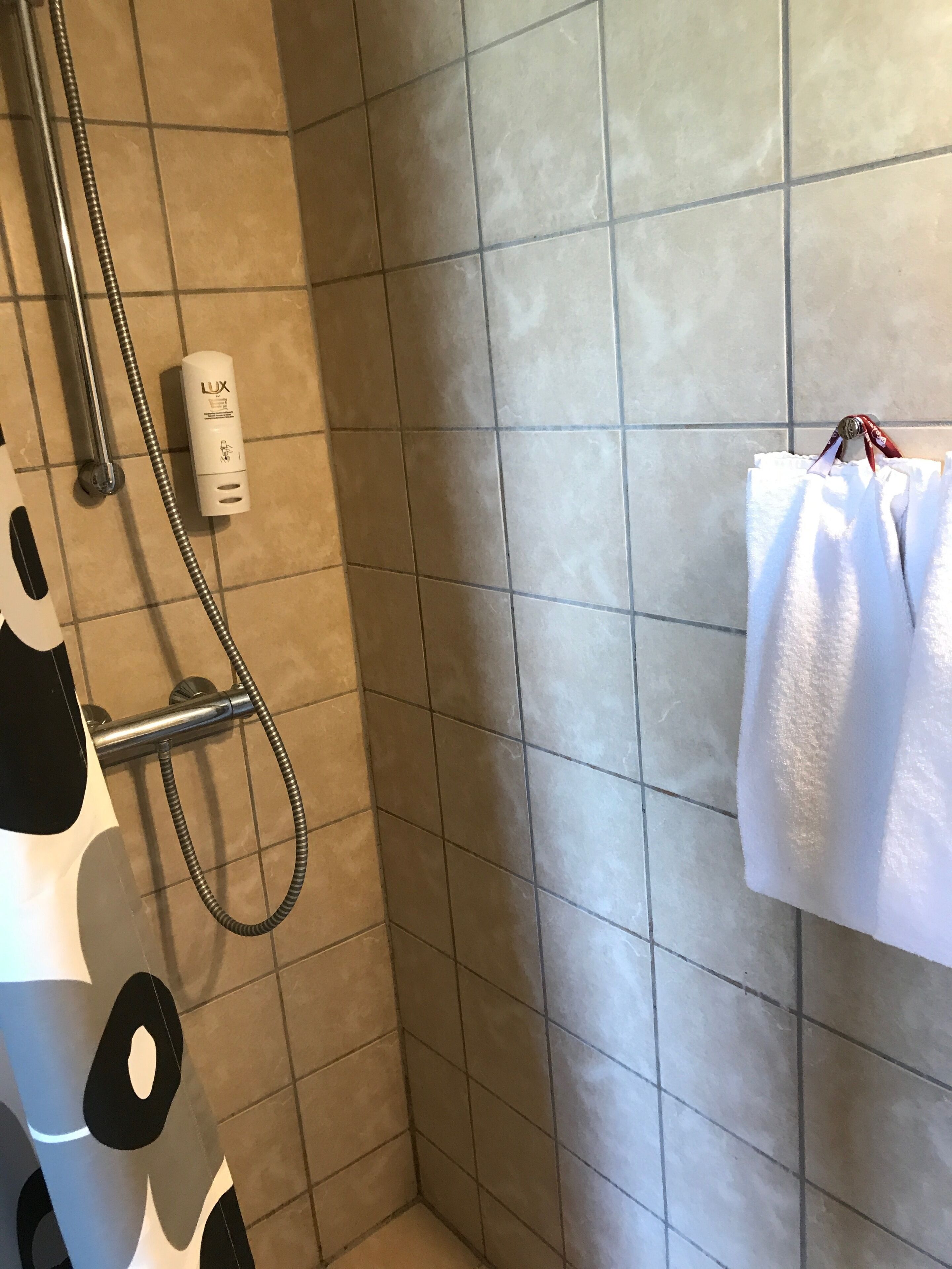 ダブルルーム | バスルーム | シャワー、タオル、石鹸、トイレットペーパー