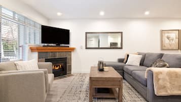 TV, fireplace, Netflix, streaming services