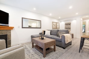 TV, fireplace, Netflix, streaming services