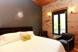 1 bedroom, iron/ironing board, free WiFi, bed sheets - Milano Suite: This contemporary room in the center of town features a king size (Saugatuck)