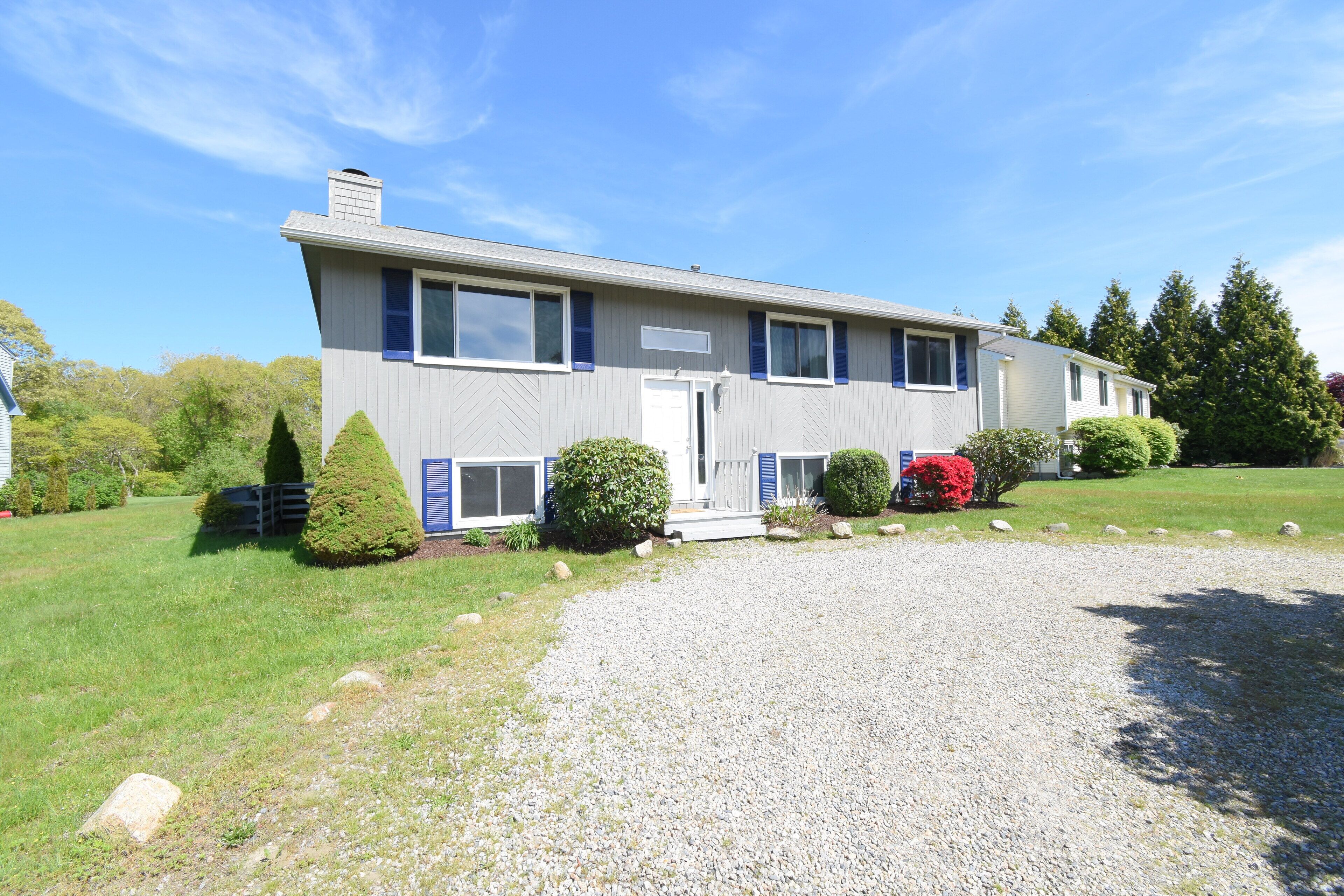 Private Road with a Spacious yard!
