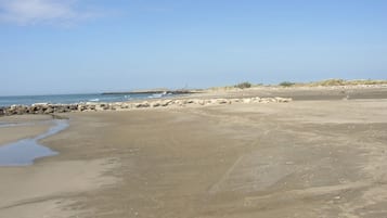 En la playa