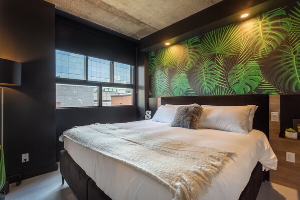 1 bedroom, memory foam beds, iron/ironing board, travel crib