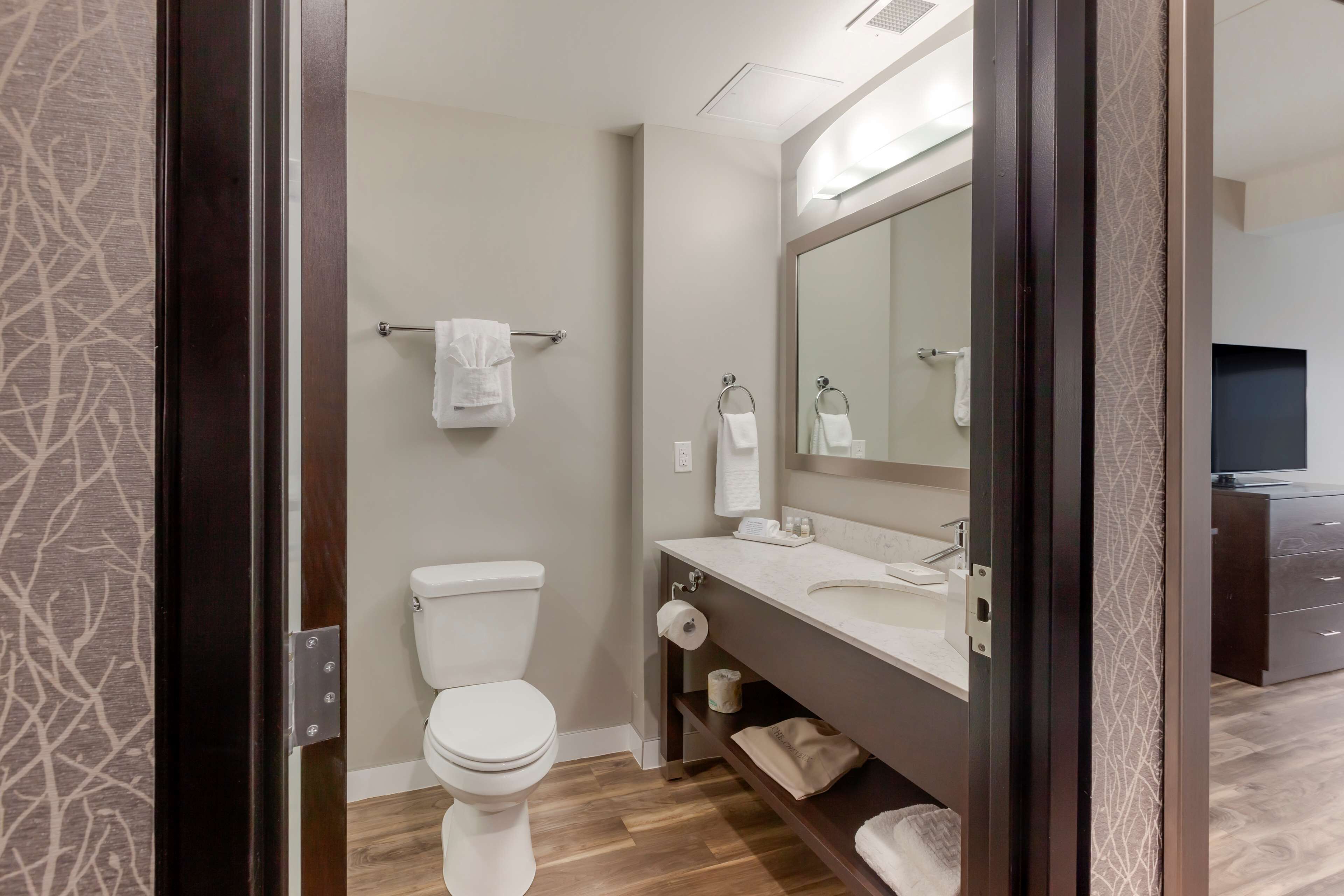 free toiletries, hair dryer, bathrobes, towels