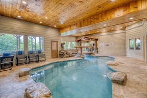 Indoor pool, a heated pool