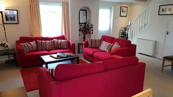 Smart-TV, DVD-spiller, fotballspill og bøker