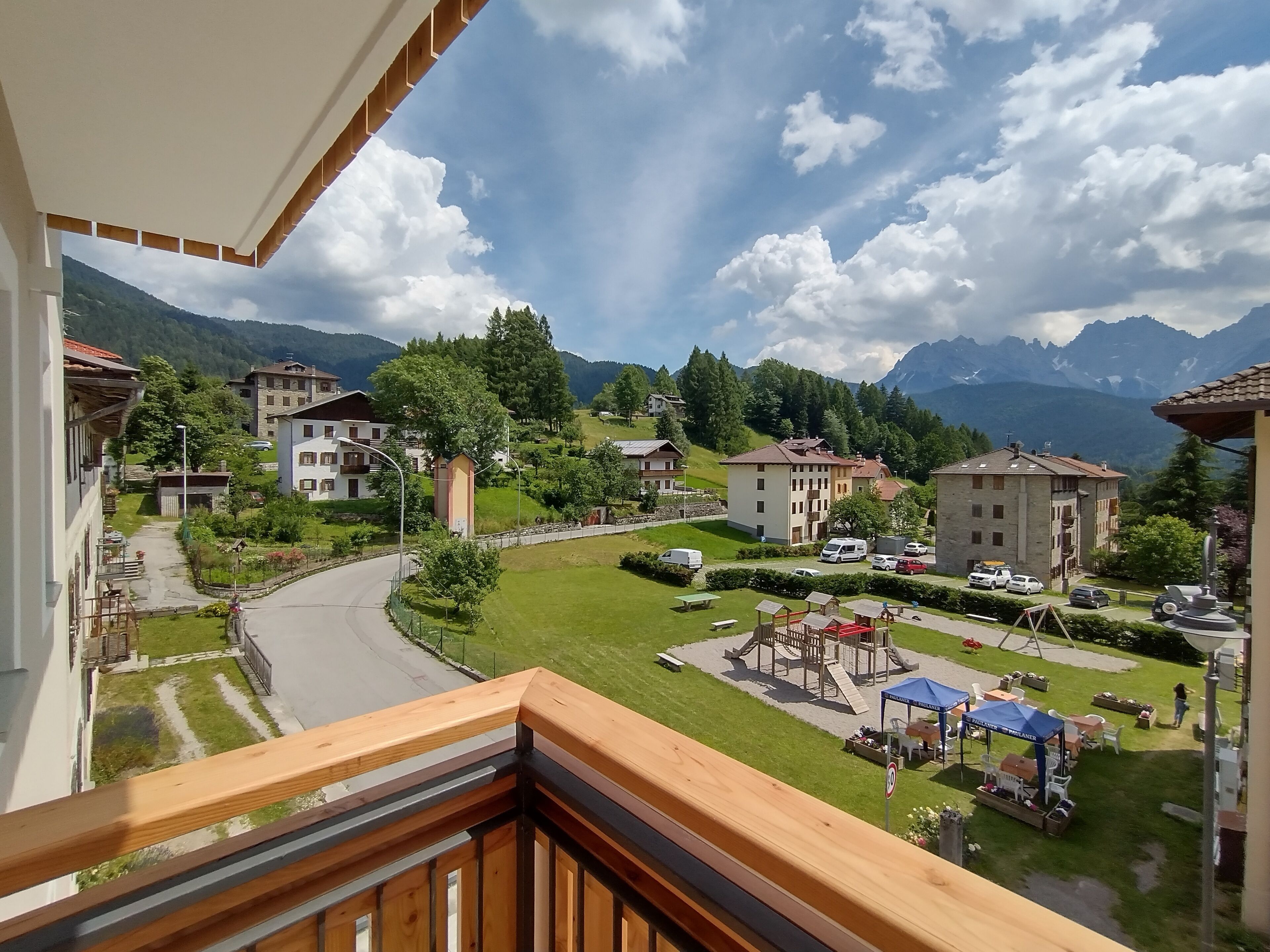 Blick von der Unterkunft