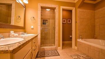 Bathtub, hair dryer, towels