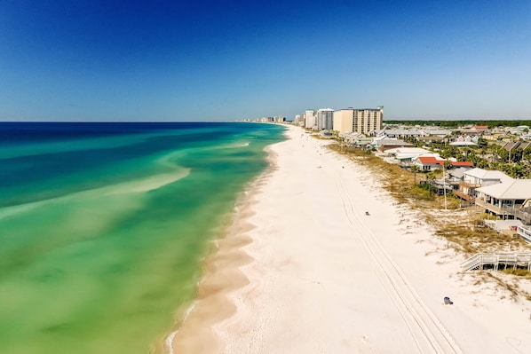 House, 2 Bedrooms | Beach - Mills Seaview Cottage by Forehand Rentals (Panama City Beach)