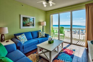 Condo, 3 Bedrooms | Living room - Celadon: Unit 102 by Forehand Rentals (Panama City Beach)