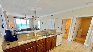 Condo, 2 Bedrooms | Private kitchen - Ocean Reef #608 by Forehand Rentals (Panama City Beach)