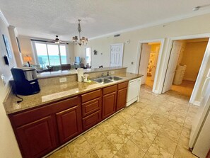 Condo, 2 Bedrooms | Private kitchen - Ocean Reef #608 by Forehand Rentals (Panama City Beach)