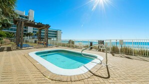 Outdoor pool - Ocean Reef #608 by Forehand Rentals (Panama City Beach)