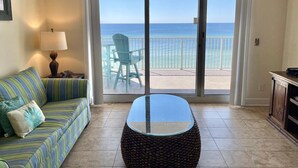 Condo, 2 Bedrooms | Living room - Ocean Reef #608 by Forehand Rentals (Panama City Beach)