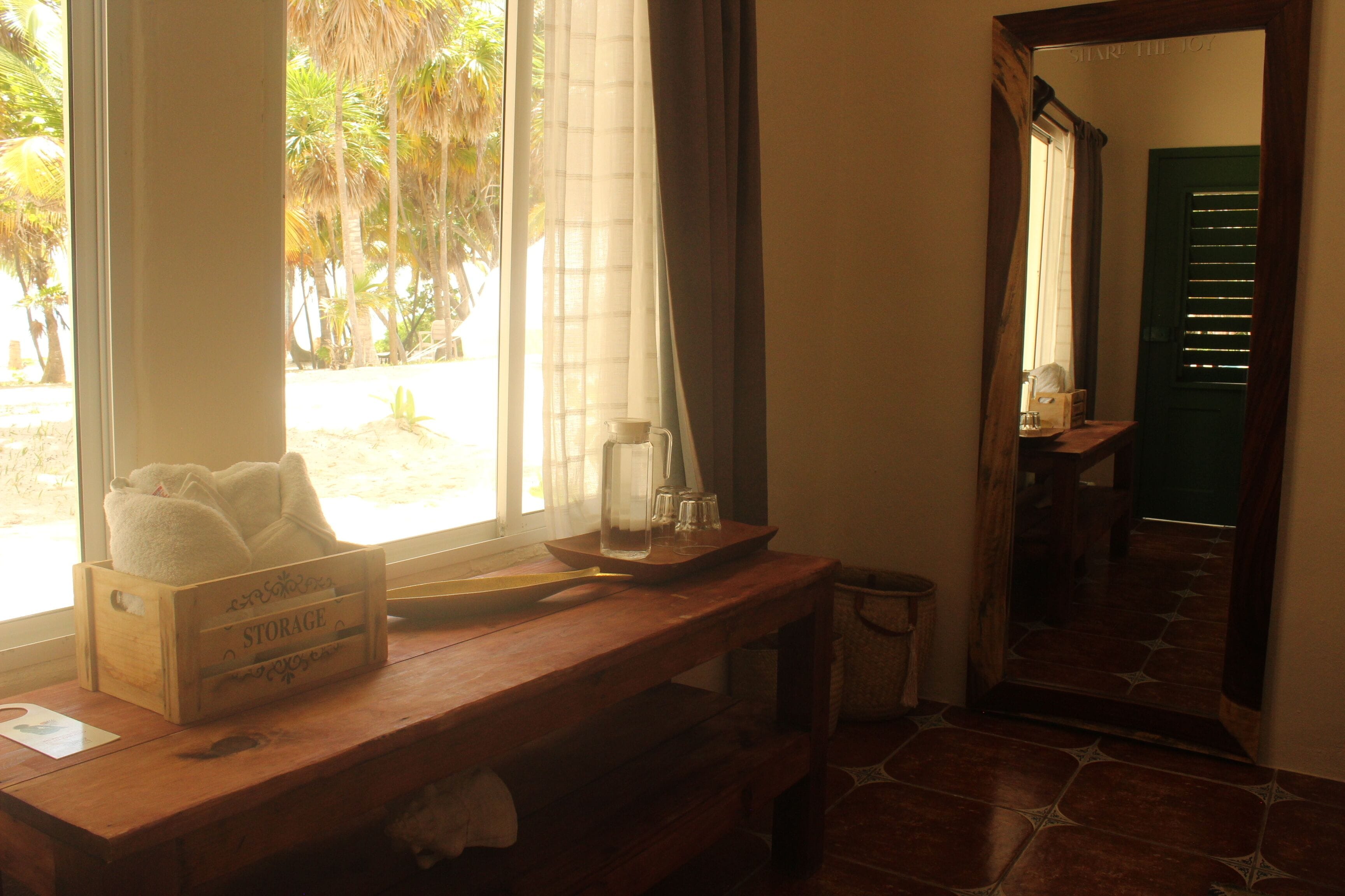 room, private bathroom, beach view | bed sheets