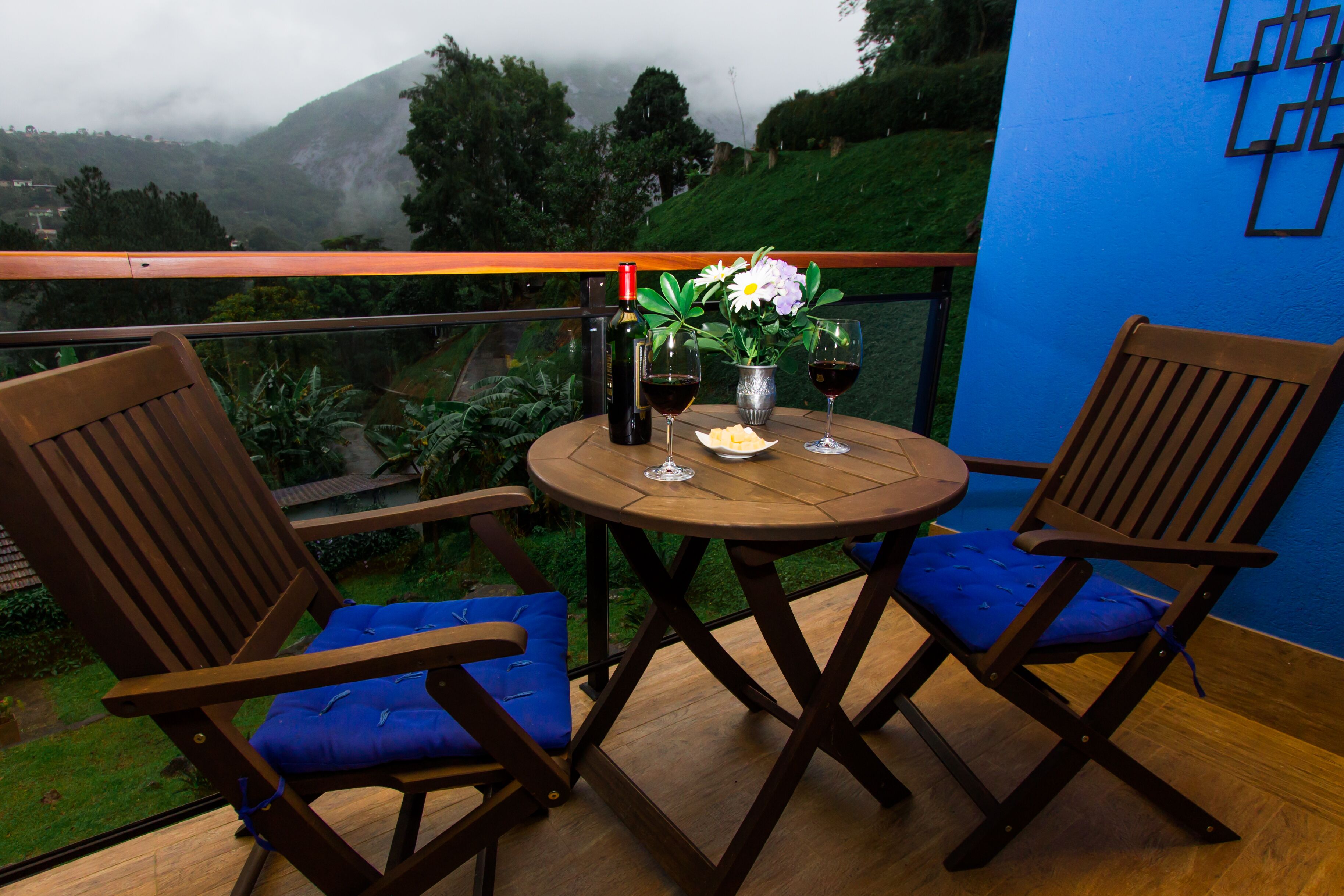 全景木屋, 1 张大床, 山景 (Chale da Pedra) | 阳台