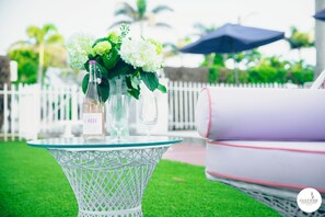 Property grounds - GulfSide Resort #6.  Studio on ground floor with pool views (St Pete Beach)