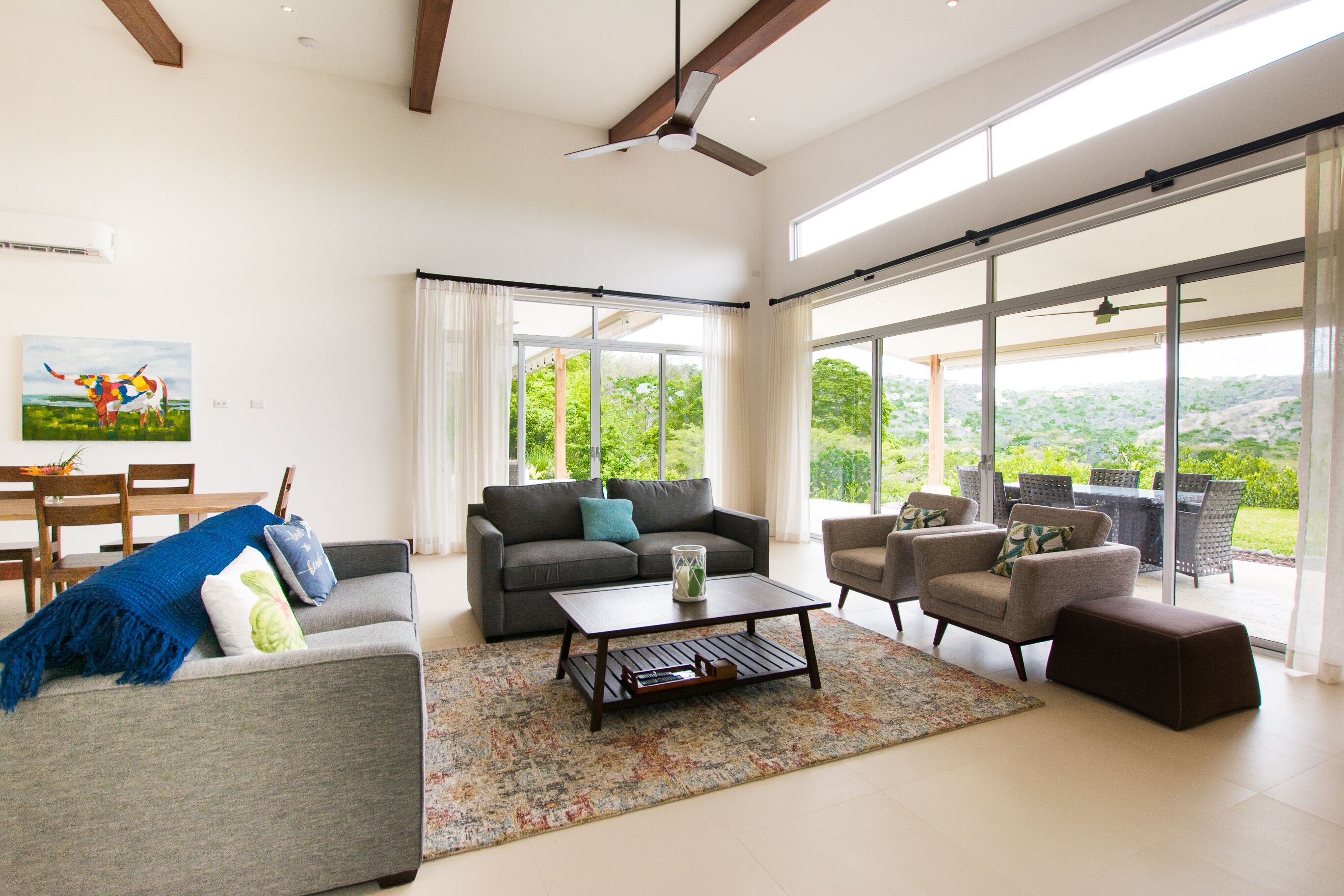 Luxury Villa, 3 Bedrooms, Private Pool, Ocean View | Living area | Flat-screen TV