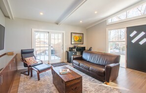 TV, DVD player, stereo