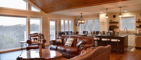 Televisión, chimenea