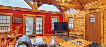 Ski Lodge Mtn Retreat w/ Fire Pit, Deck & Views!