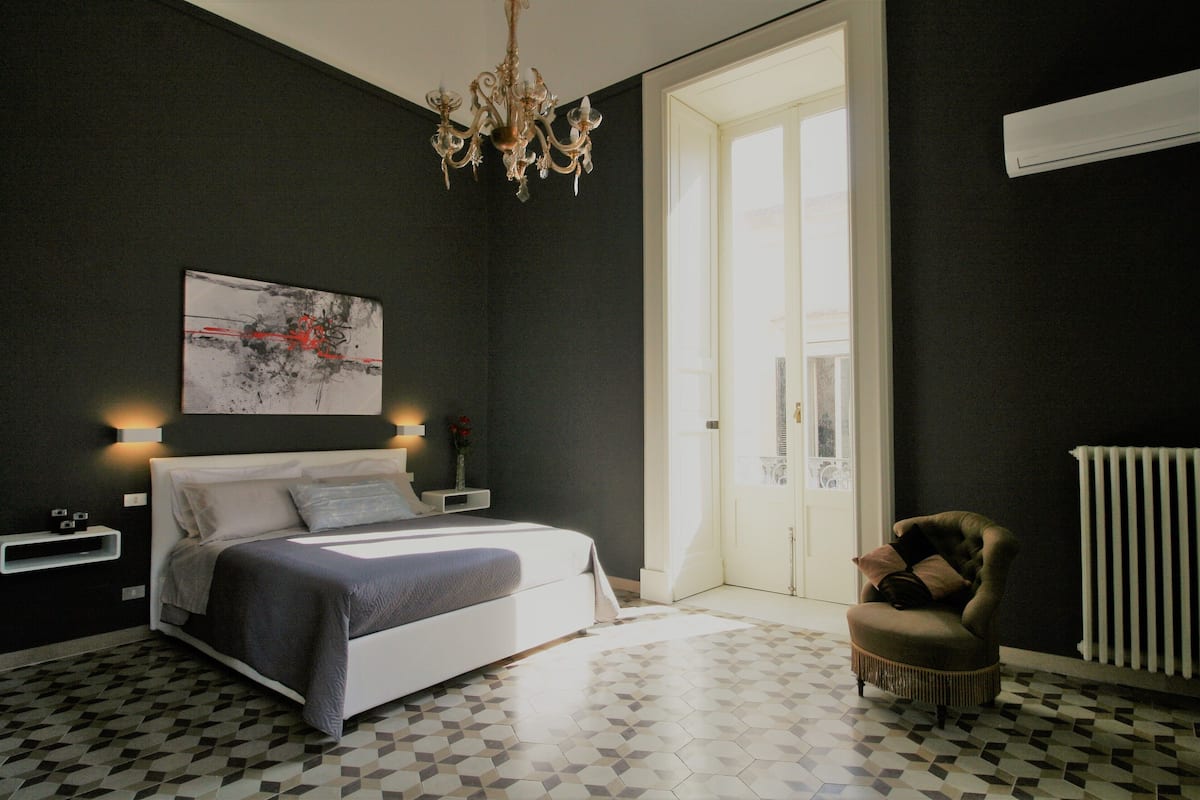 Design tweepersoonskamer, balkon | 1 slaapkamer, hypoallergeen beddengoed, donzen dekbedden
