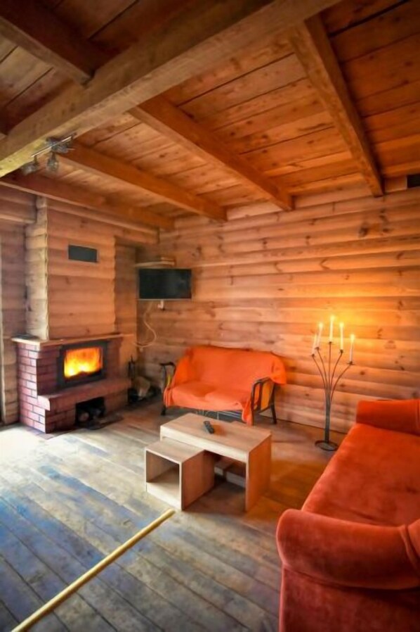 TV, fireplace, DVD player
