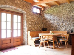 Dining - Nice apartment for 3 guests with pool, WIFI, TV, patio and pets allowed (Pieve)