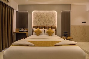 Deluxe-Doppelzimmer | Bettwäsche aus ägyptischer Baumwolle, hochwertige Bettwaren