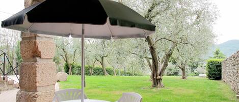 Property, Umbrella, Shade, House, Furniture, Table, Room, Building, Patio, Home